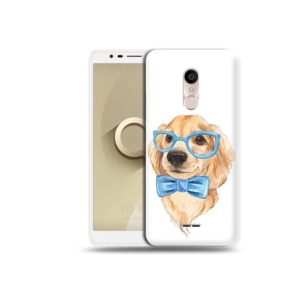 

Чехол MyPads Tocco для Alcatel 3C 5026D Собака интеллигент, Прозрачный, Tocco