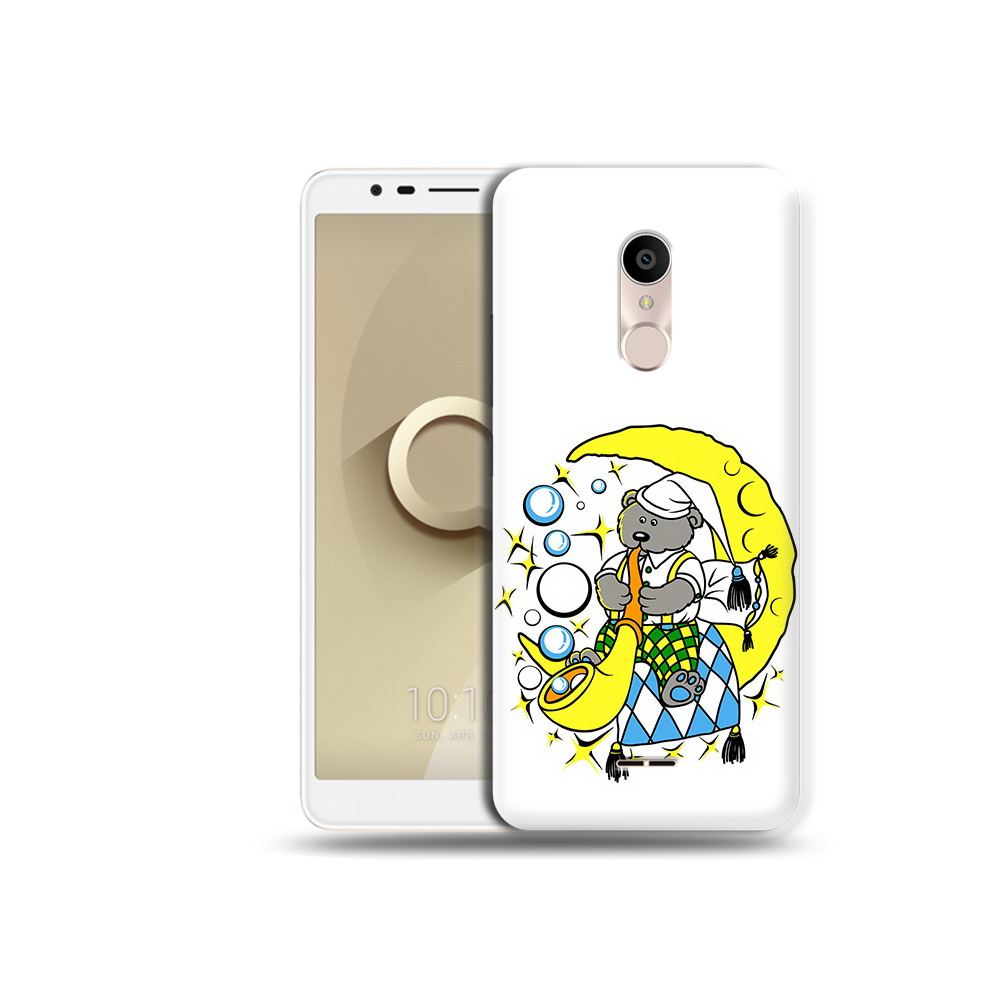 

Чехол MyPads Tocco для Alcatel 3C 5026D Сырная луна, Прозрачный, Tocco