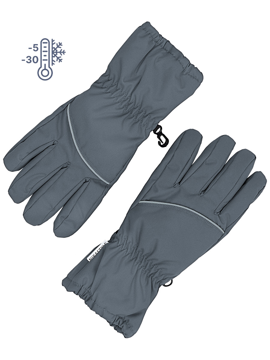 

Перчатки детские NIKASTYLE 15з17524, серый, 17, 15з17524