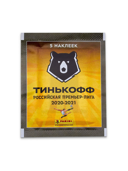 блистер наклеек panini рпл 2020-2021 (5 пакетиков с наклейками)