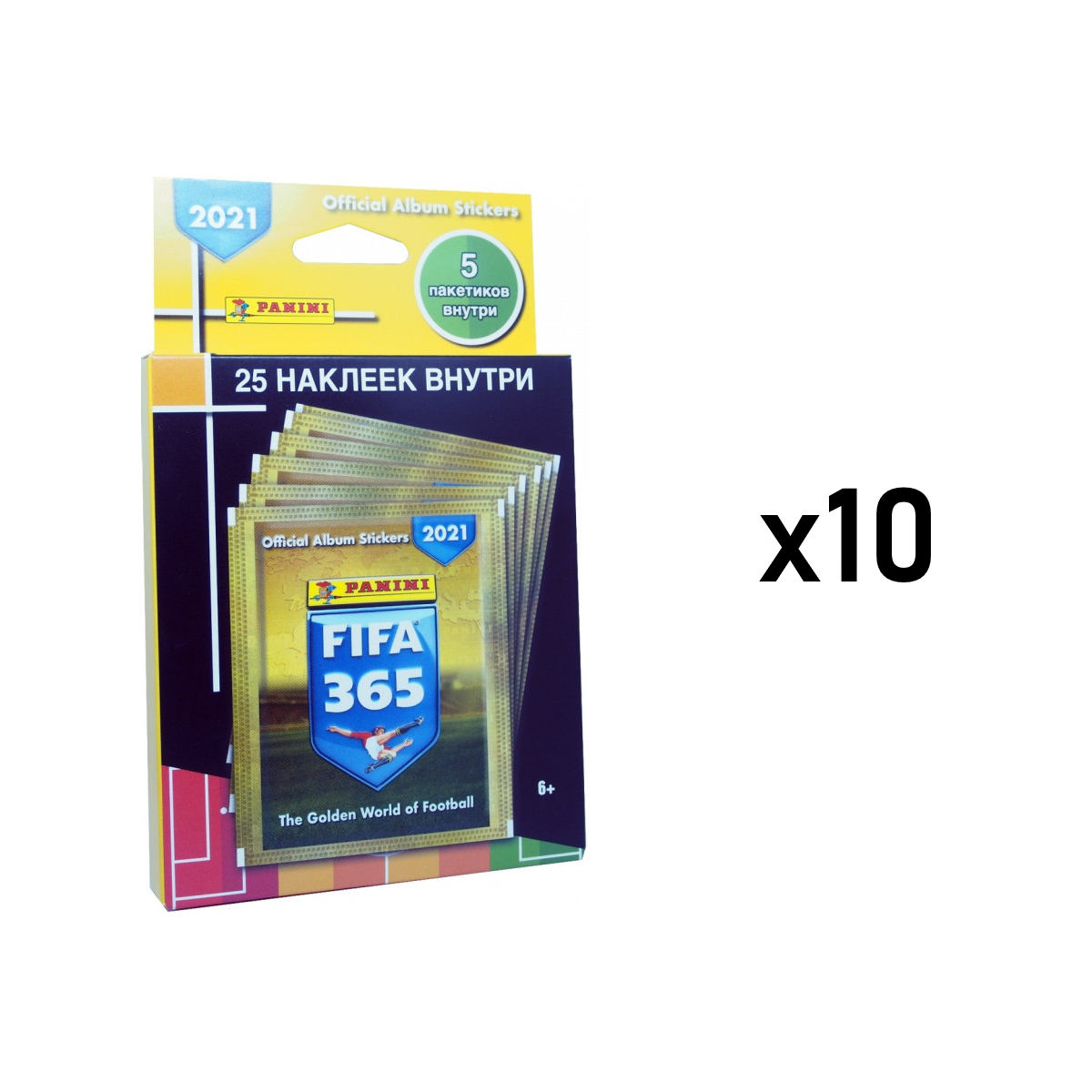 

10 блистеров наклеек panini fifa 365 2021