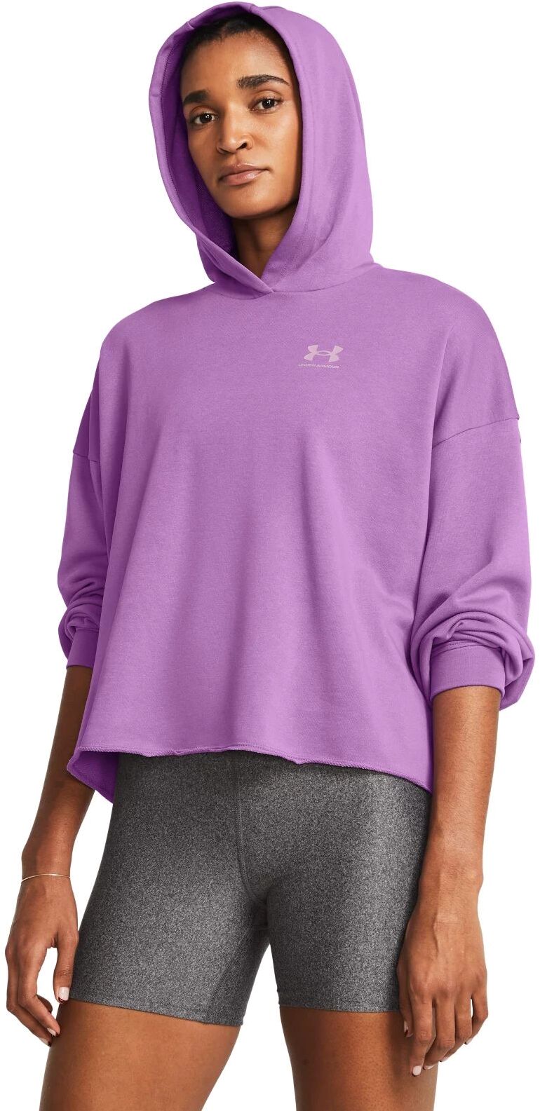 

Худи женское Under Armour UA Rival Terry OS Hoodie фиолетовое 2XL, Фиолетовый, UA Rival Terry OS Hoodie