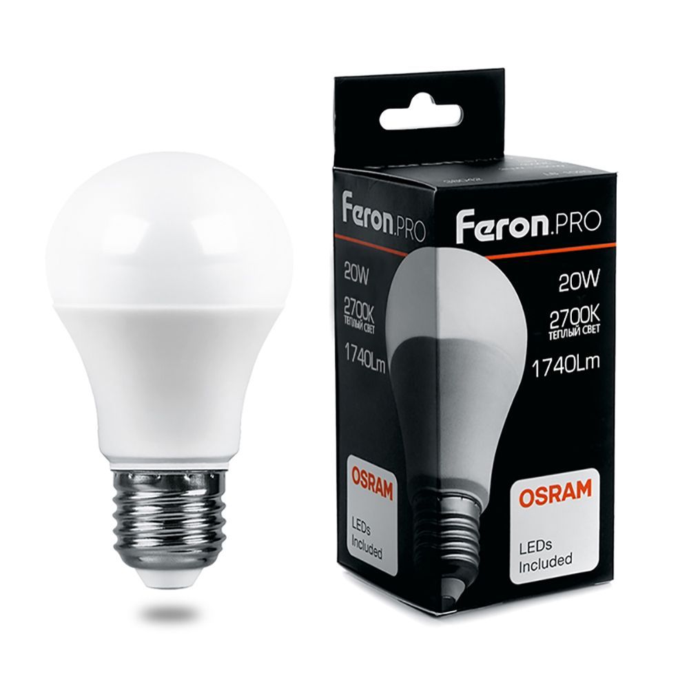 

Лампочка светодиодная FERON LB-1020, 20Вт E27 230V 38041, LB-1020