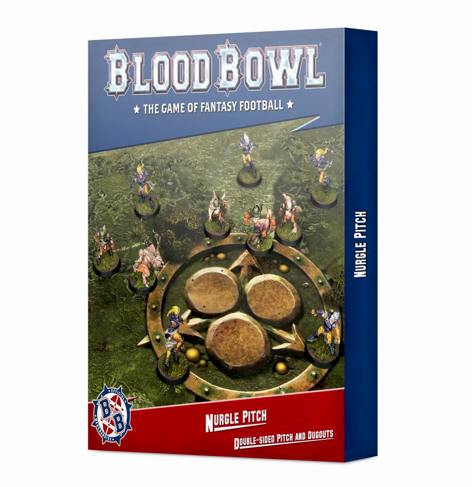 Blood bowl: nurgle pitch and dugouts