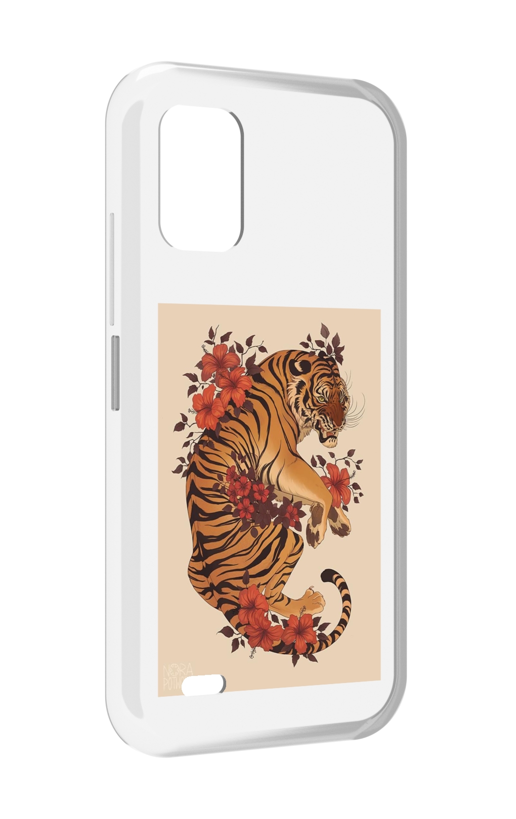 

Чехол MyPads злой-тигр-с-цветами для UMIDIGI Bison GT2 / GT2 Pro, Прозрачный, Tocco