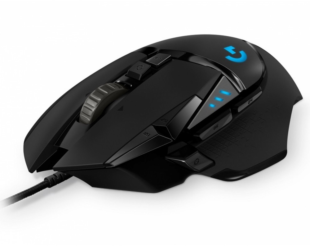 Проводная мышь Logitech G502 Hero черный (910-005472)