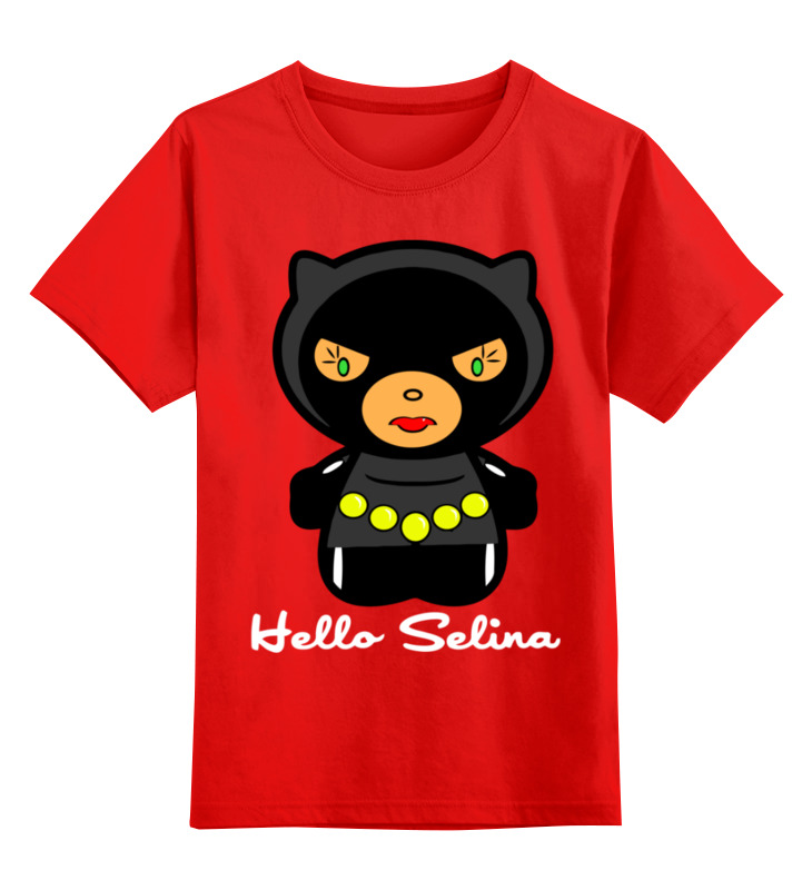 

Детская футболка Printio Hello selina цв.красный р.164, 0000003321212