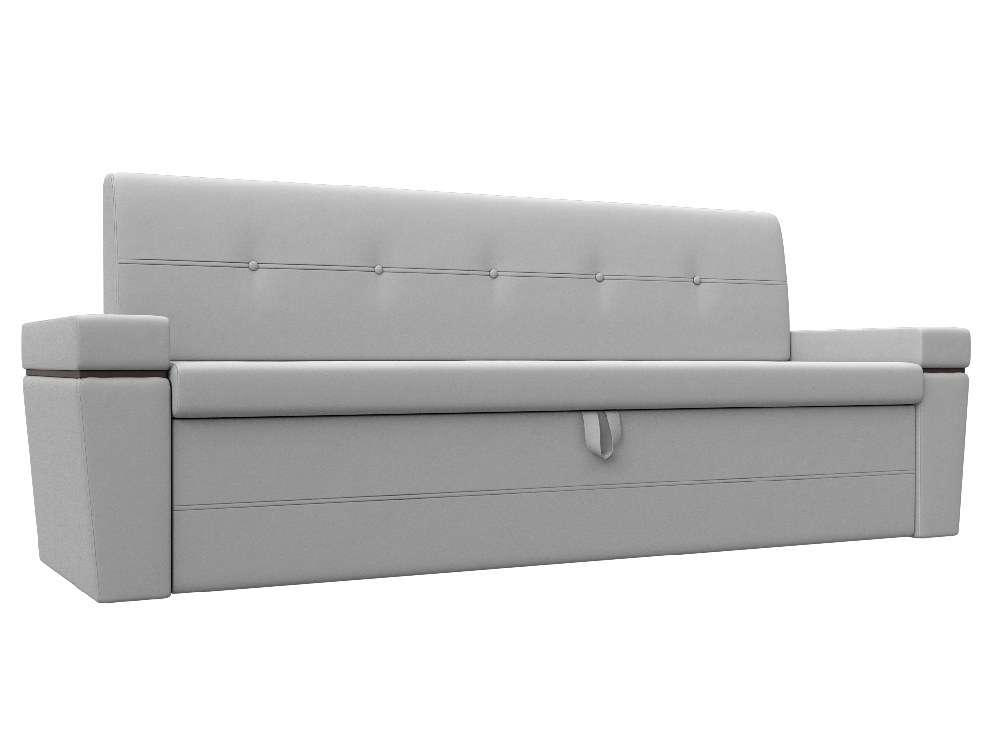 

Диван кухонный Лига Диванов Деметра 217x58x80, искусст кожа, белый, Деметра