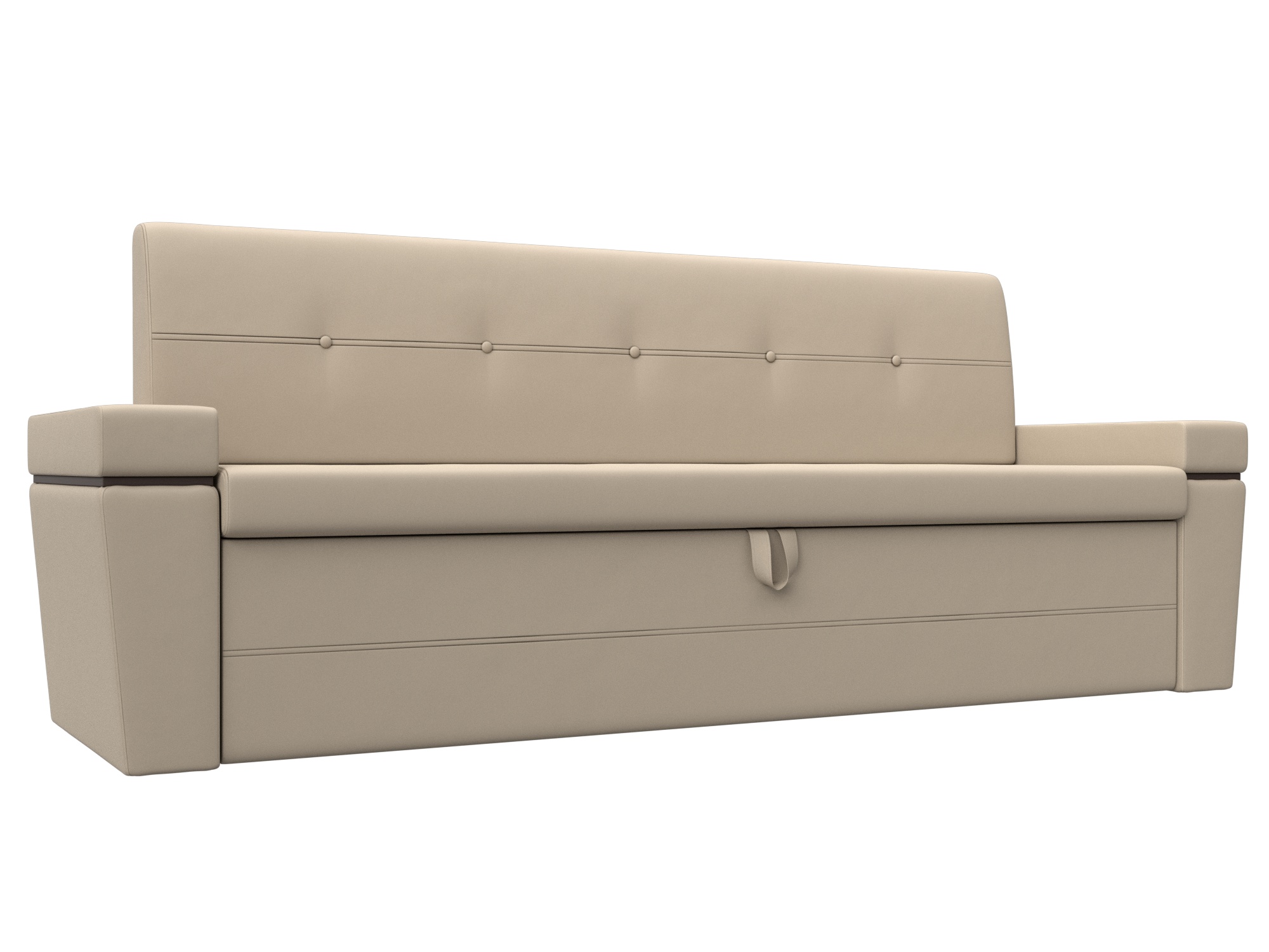 

Диван кухонный Лига Диванов Деметра 217x58x80, искусст кожа, бежевый, Деметра
