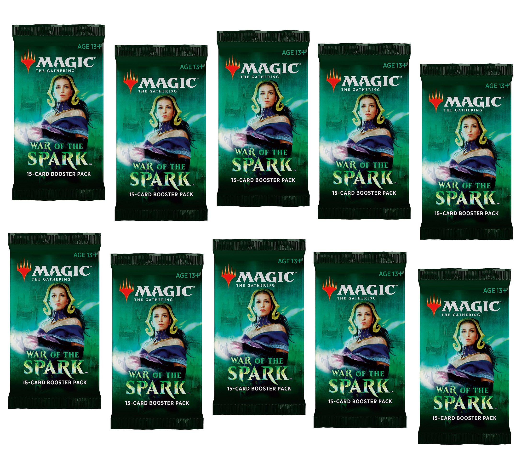 

Mtg: набор из 10 бустеров издания war of the spark на английском языке