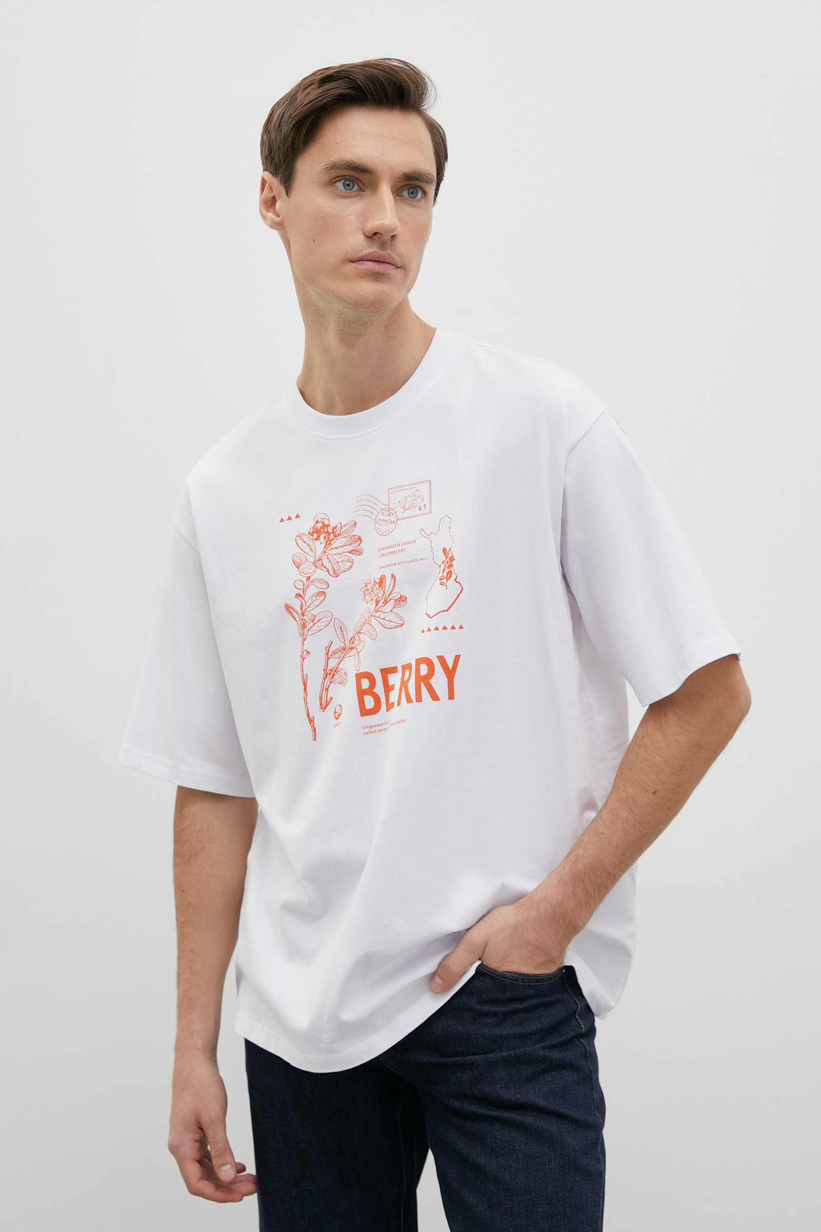 

Футболка мужская Finn Flare FSD21054-1P белая M, Белый, FSD21054-1P