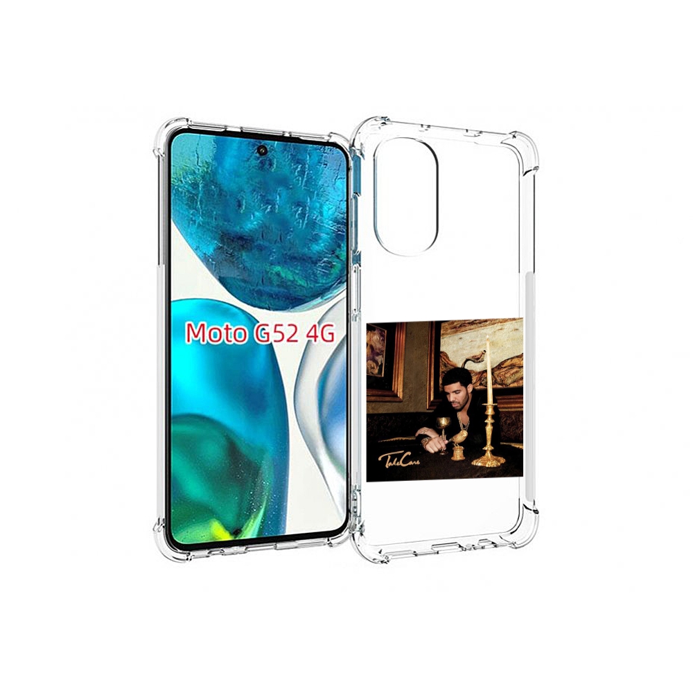 

Чехол MyPads Drake - Take Care для Motorola Moto G82 / Moto G52, Прозрачный, Tocco