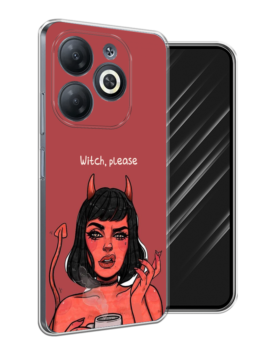 

Чехол Awog на Infinix Smart 8/8 HD/Hot 40i "Evil Girl", Бордовый;черный, 3105650-1