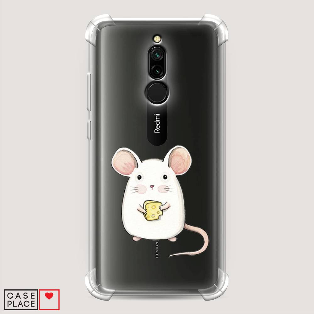 фото Противоударный силиконовый чехол "мышка" на xiaomi redmi 8 awog