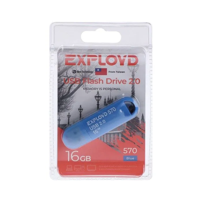 

Флешка Exployd 570, 16 Гб, USB2.0