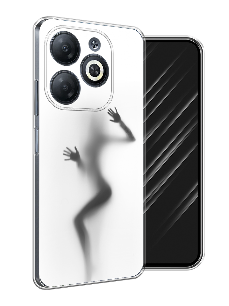 

Чехол Awog на Infinix Smart 8/8 HD/Hot 40i "Девушка в душе", Серый;белый;черный, 3105650-1