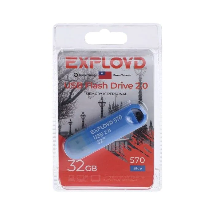 Флешка Exployd 570, 32 Гб, USB2.0