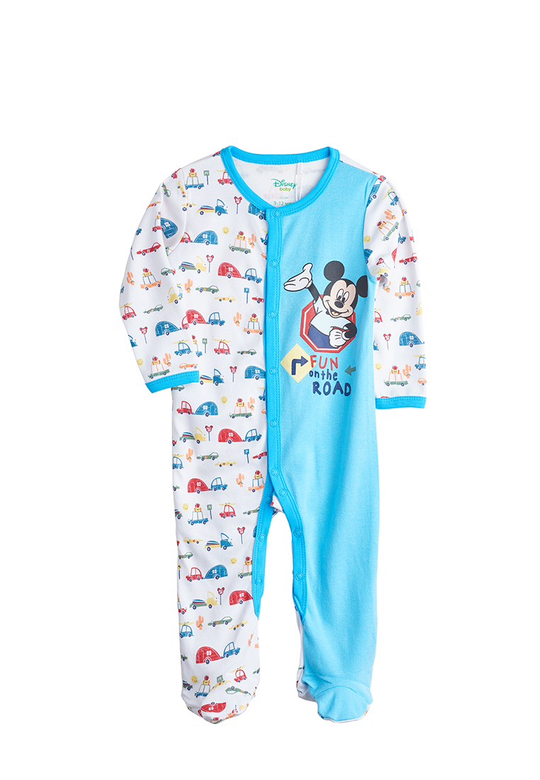 фото Комбинезон детский повседневный disney ss19mkb101065 белый/светло-голубой р.68