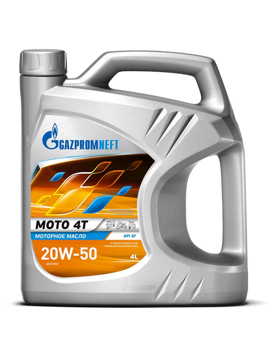 Масло моторное Gazpromneft Moto 4T 20W-50, 2389906617, минеральное, 4 л
