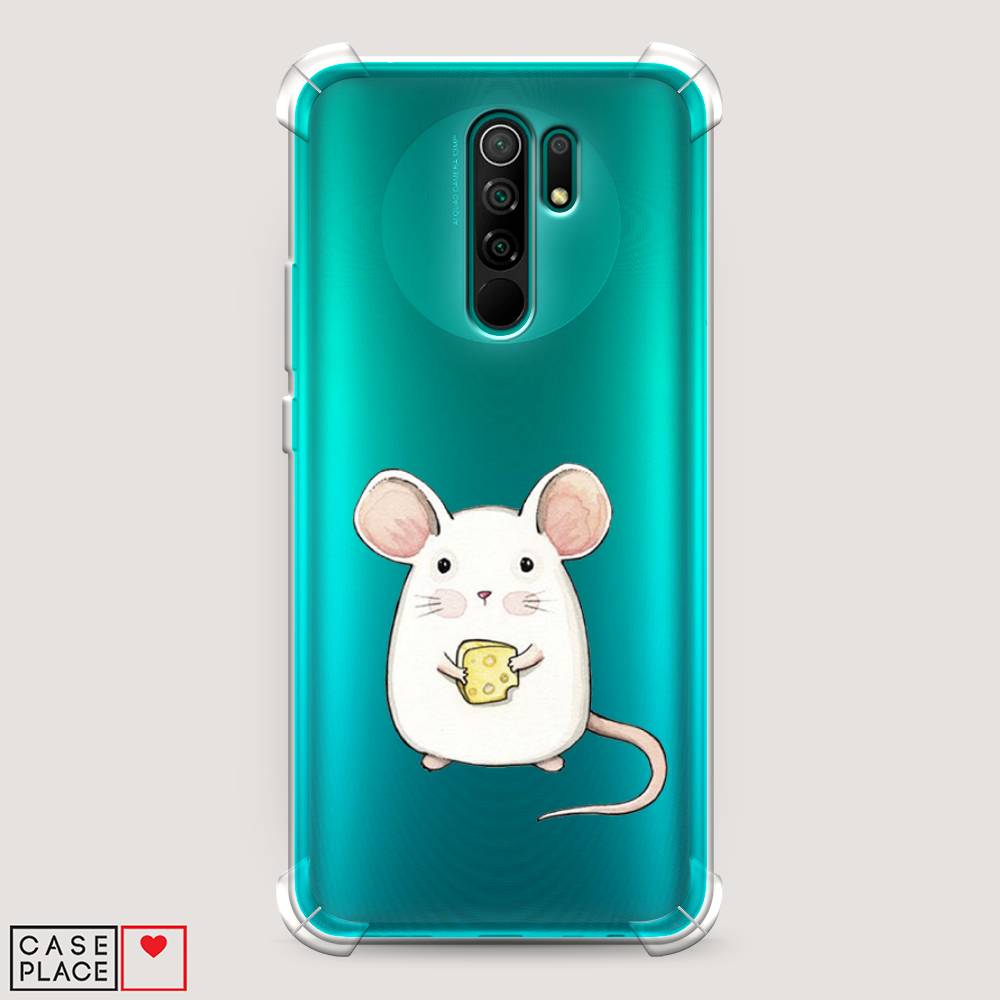 фото Противоударный силиконовый чехол "мышка" на xiaomi redmi 9 awog