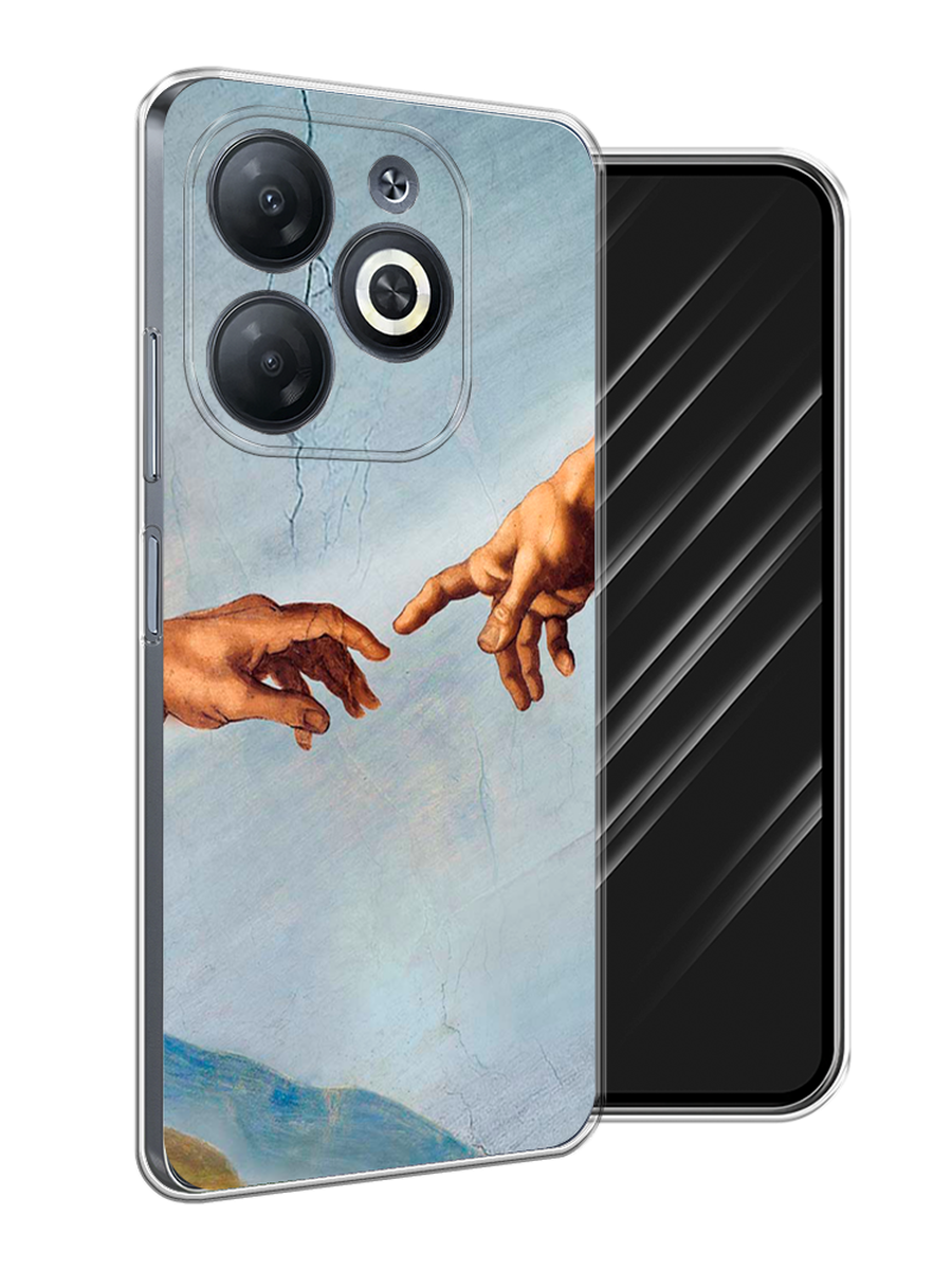 

Чехол Awog на Infinix Smart 8/8 HD/Hot 40i "Сотворение Адама", Голубой;коричневый;серый, 3105650-1