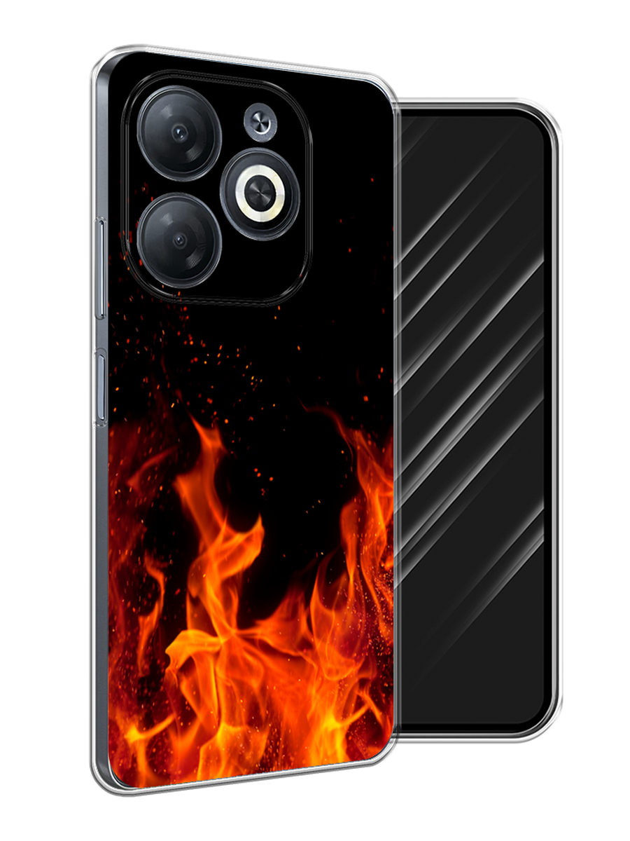 

Чехол Awog на Infinix Smart 8/8 HD/Hot 40i "Все в огне", Оранжевый;черный, 3105650-1
