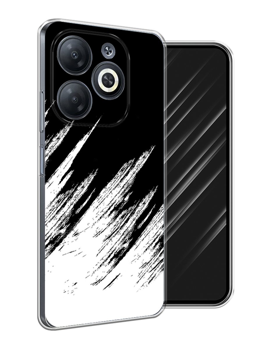 

Чехол Awog на Infinix Smart 8/8 HD/Hot 40i "Черно белые брызги", Черный;белый;бежевый, 3105650-1