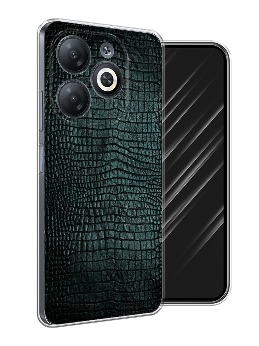 

Чехол Awog на Infinix Smart 8/8 HD/Hot 40i "Черная змея", Черный;серый;голубой, 3105650-1