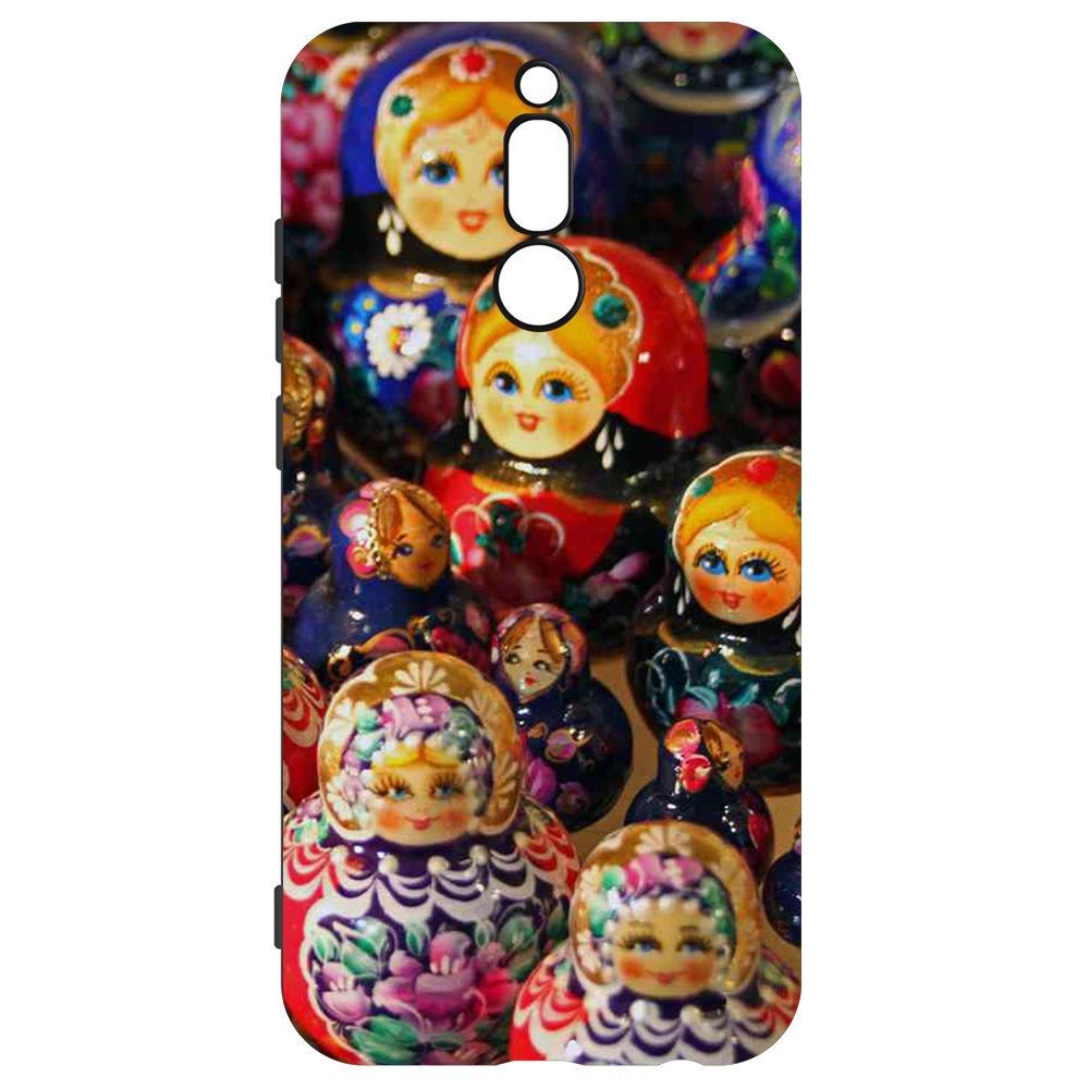 

Чехол-накладка Krutoff Soft Case Матрешка для Xiaomi Redmi 8, Черный