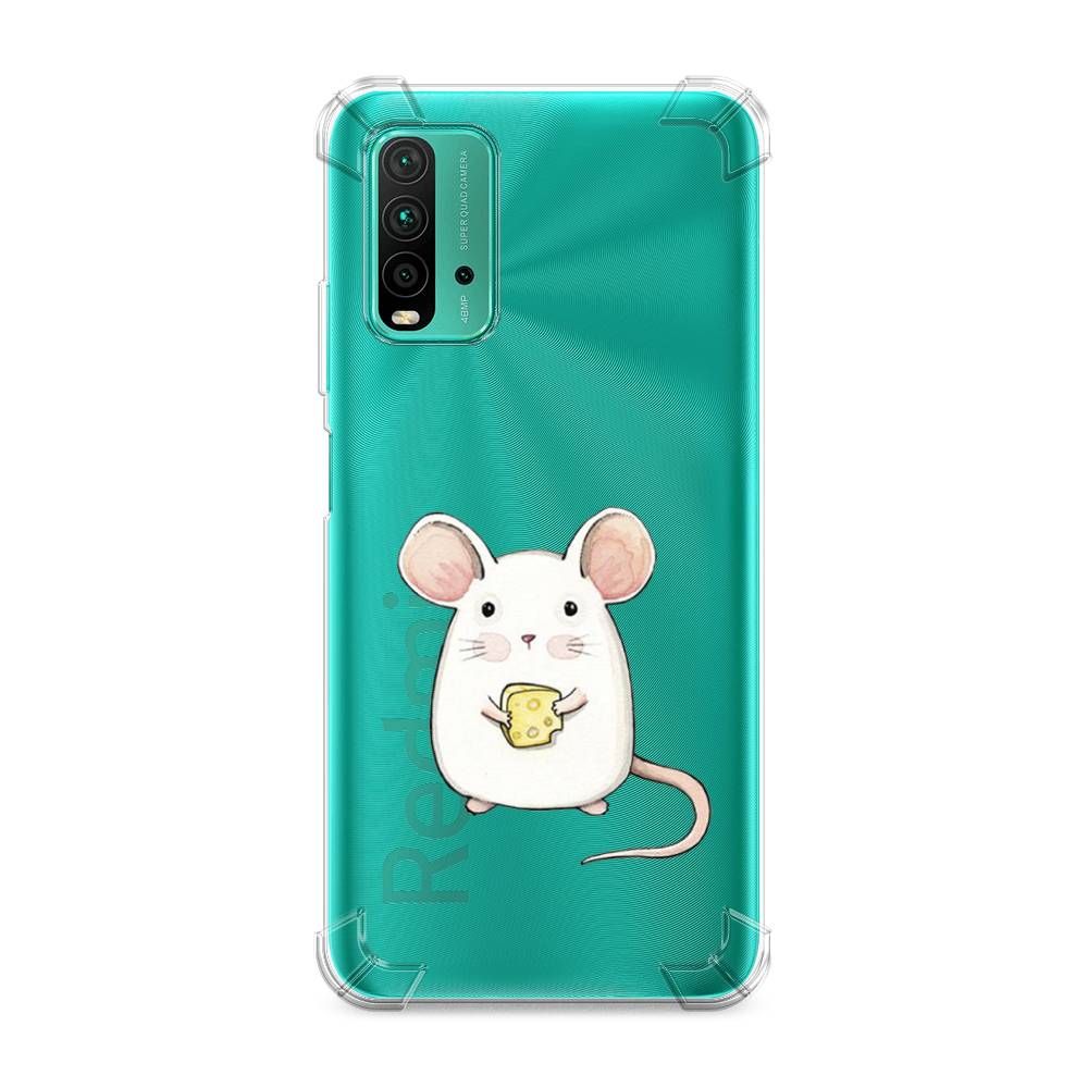 фото Противоударный силиконовый чехол "мышка" на xiaomi redmi 9t awog