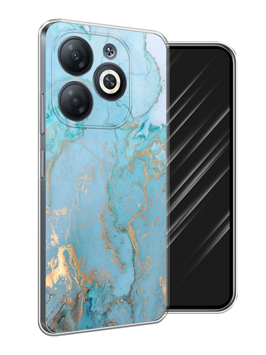 

Чехол Awog на Infinix Smart 8/8 HD/Hot 40i "Голубой мрамор рисунок", 3105650-1