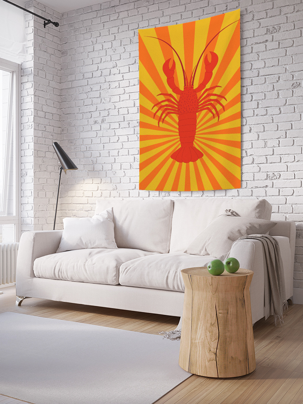 

Вертикальное фотопанно на стену JoyArty Рак поп-арт 150x200 см, Рак поп-арт