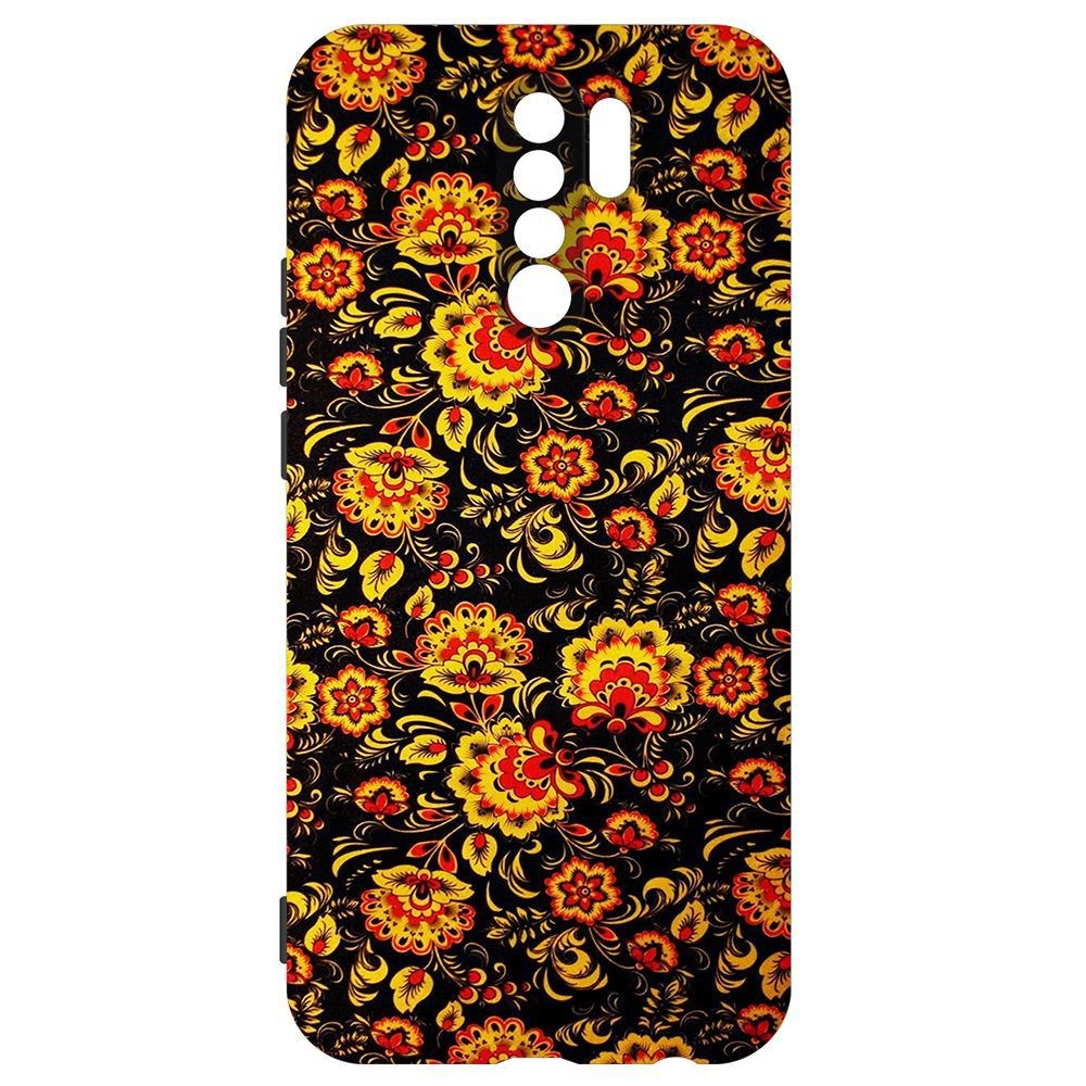 Чехол-накладка Krutoff Soft Case Хохлома для Xiaomi Redmi 9