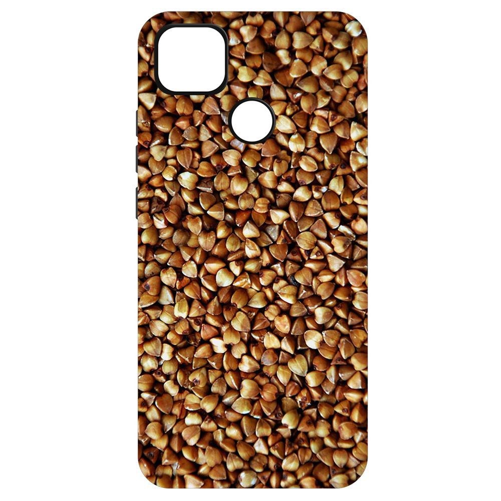 

Чехол-накладка Krutoff Soft Case Гречка для Xiaomi Redmi 9C, Черный