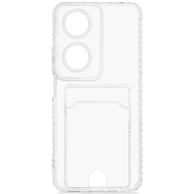 

Чехол DF для Honor X7b Silicone с отделением для карты Transparent hwCardcase-08, Прозрачный, Honor X7b