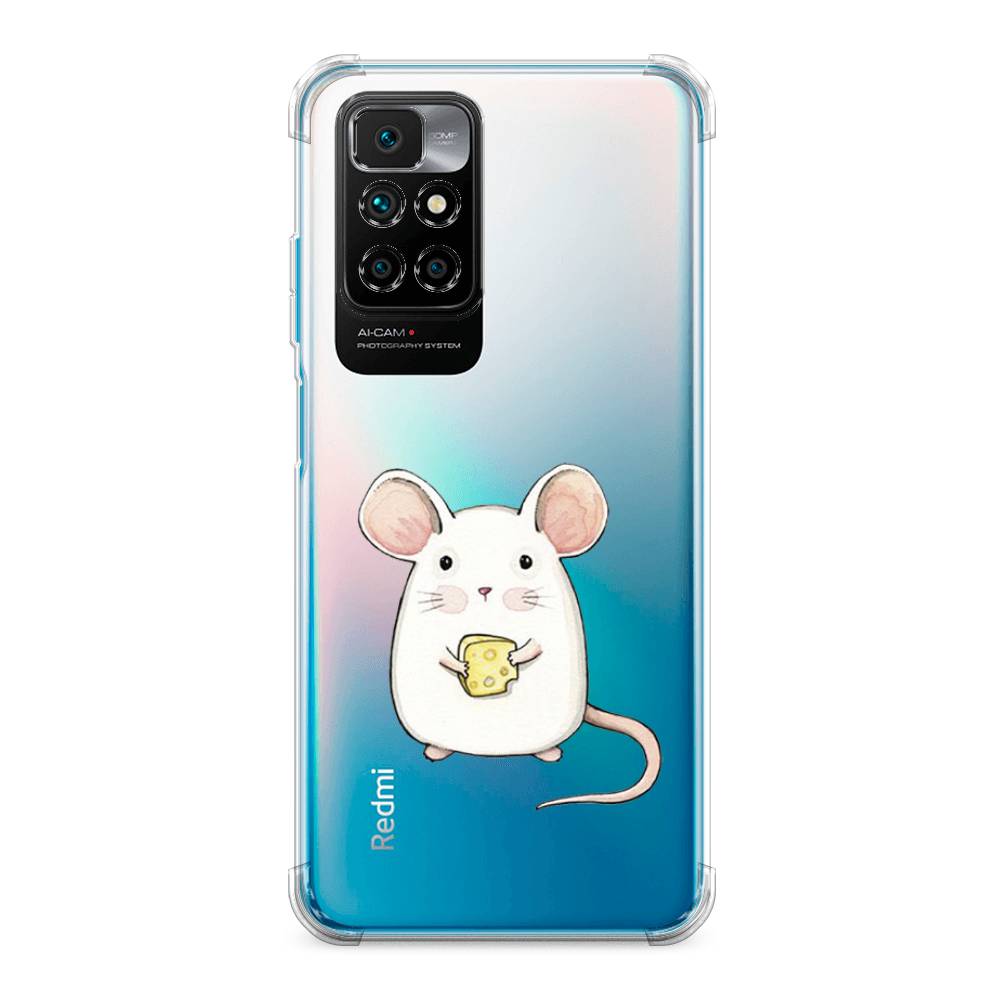 фото Противоударный силиконовый чехол "мышка" на xiaomi redmi note 11 4g china awog