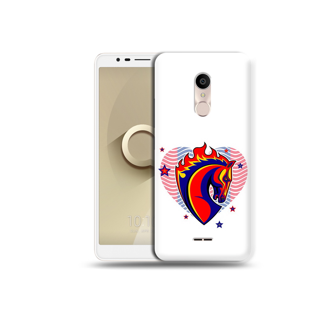 

Чехол MyPads Tocco для Alcatel 3C 5026D ФК ЦСЛ Лошадь, Прозрачный, Tocco