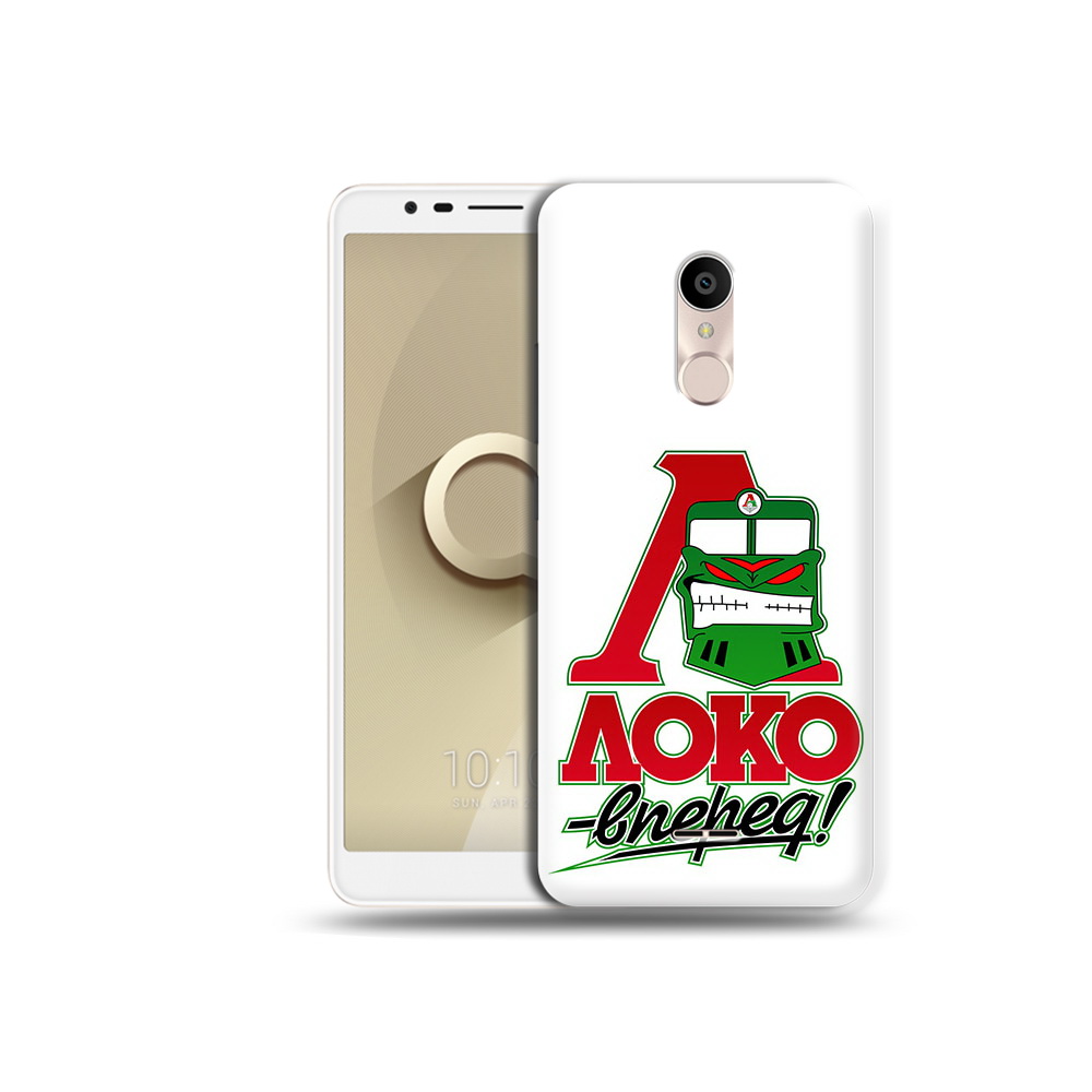 

Чехол MyPads Tocco для Alcatel 3C 5026D ФК локо вперед, Прозрачный, Tocco
