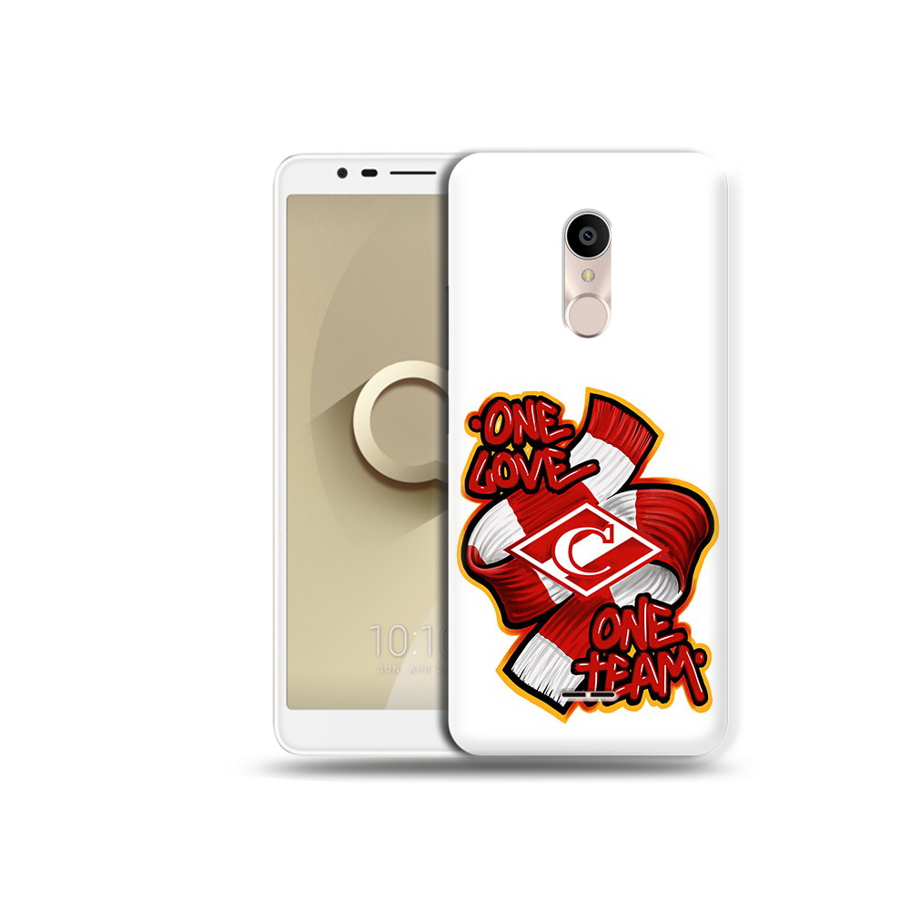 

Чехол MyPads Tocco для Alcatel 3C 5026D ФК спарак 1 любовь, Прозрачный, Tocco