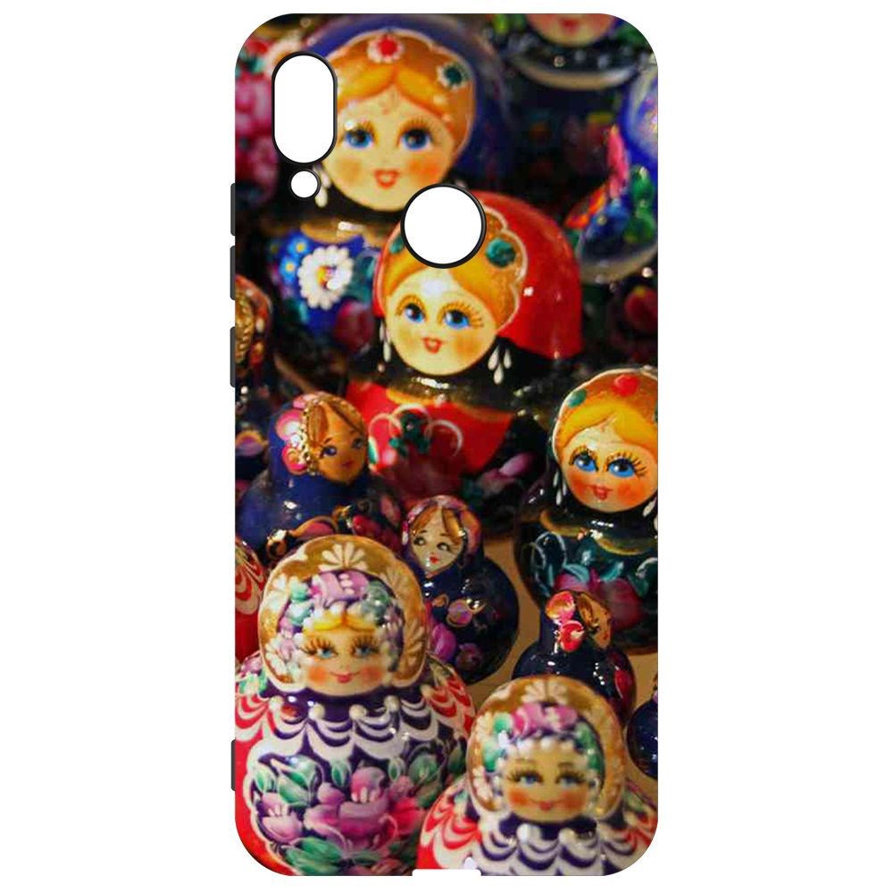 

Чехол-накладка Krutoff Soft Case Матрешка для Xiaomi Redmi Note 7, Черный
