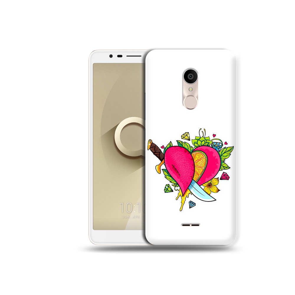 

Чехол MyPads Tocco для Alcatel 3C 5026D Фруктовое сердце, Прозрачный, Tocco
