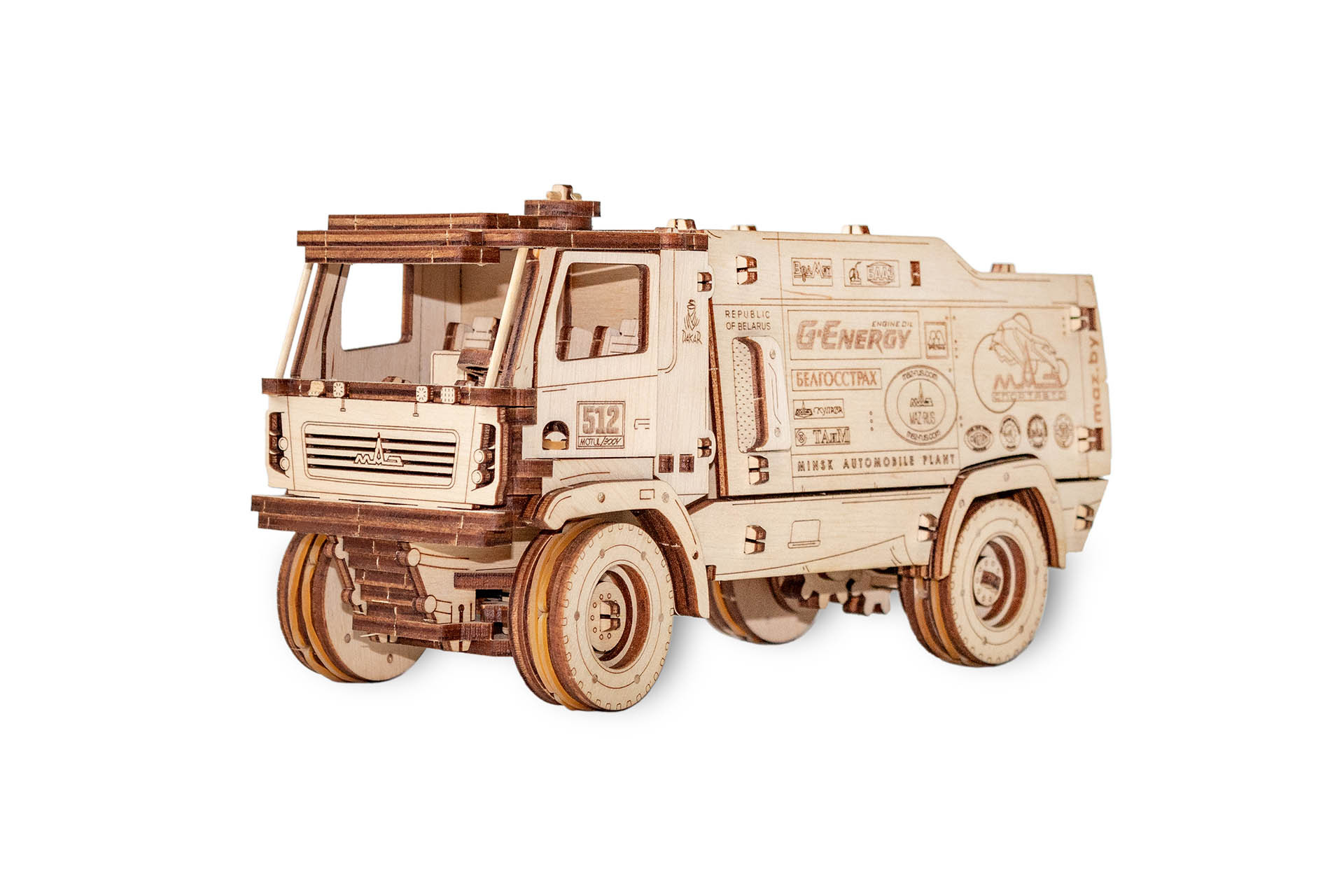 

Конструктор деревянный 3D EWA МАЗ-5309RR 1:20