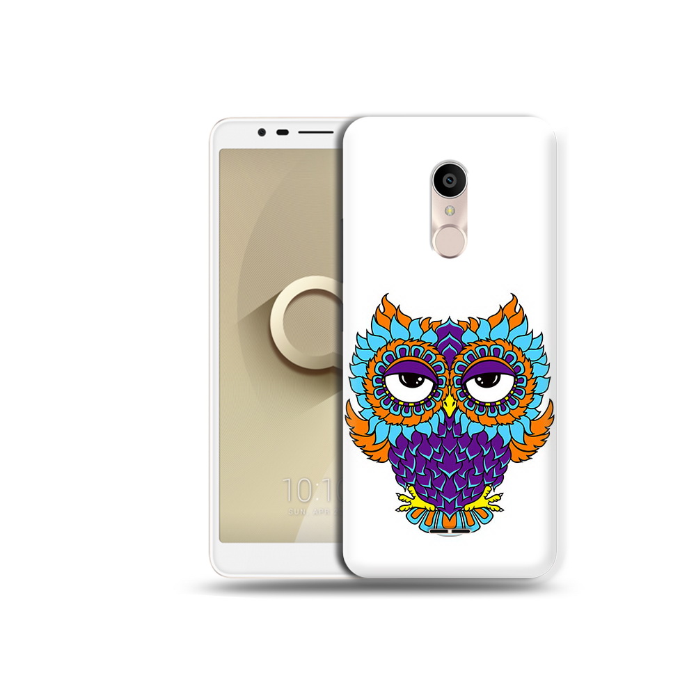 

Чехол MyPads Tocco для Alcatel 3C 5026D Цветная сова, Прозрачный, Tocco