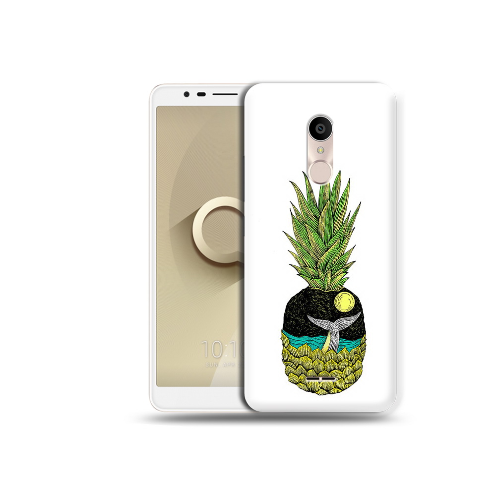 

Чехол MyPads Tocco для Alcatel 3C 5026D ананас с китом, Прозрачный, Tocco