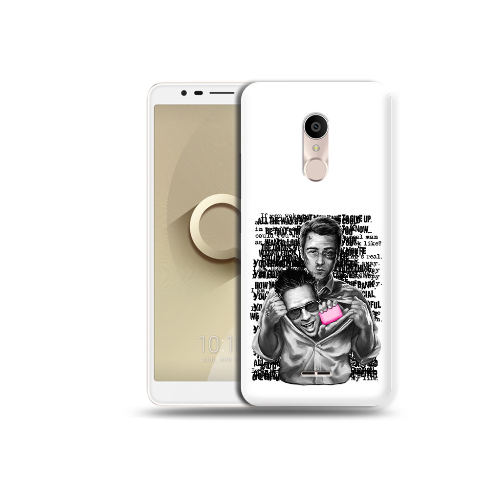 

Чехол MyPads Tocco для Alcatel 3C 5026D бойцовский клуб, Прозрачный, Tocco