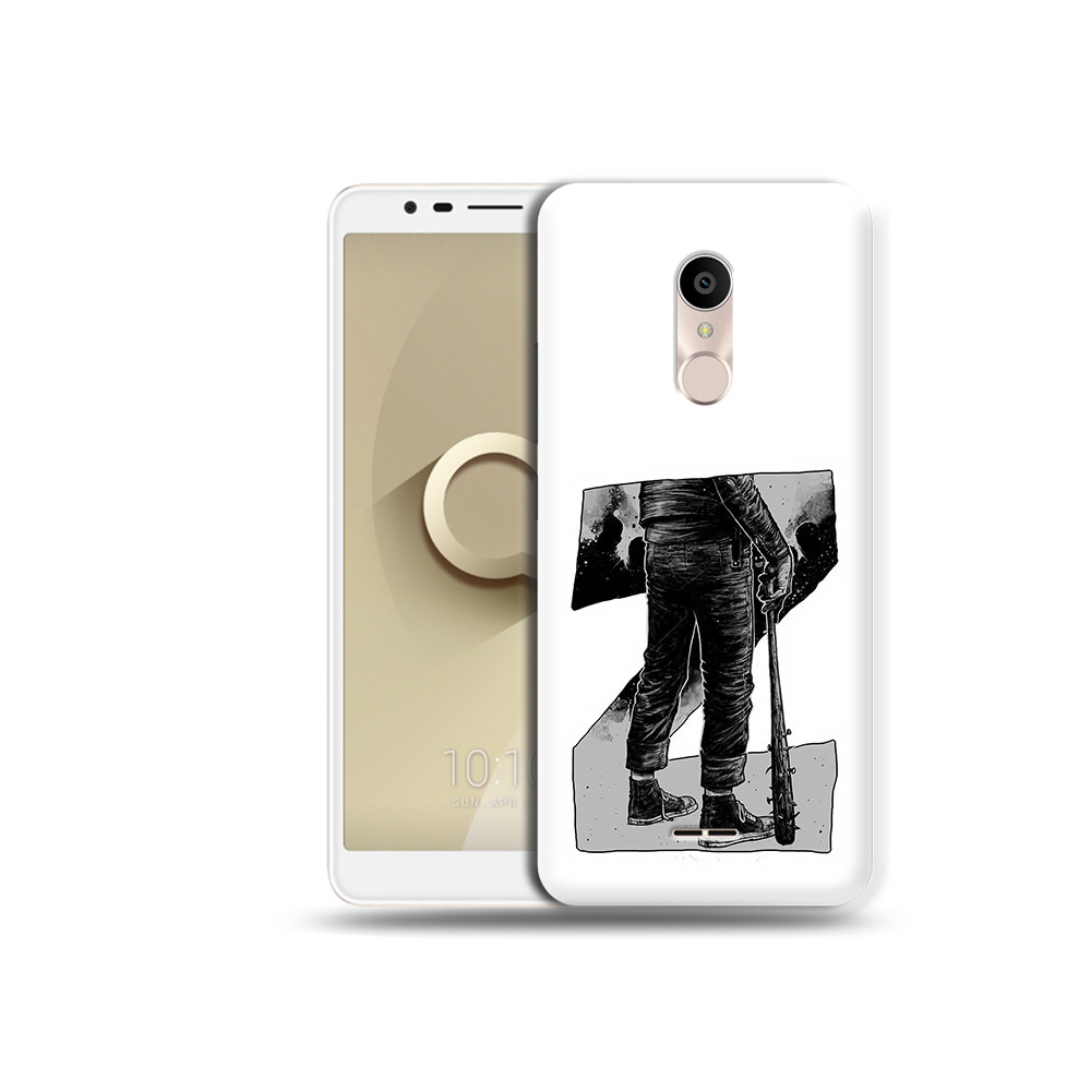 

Чехол MyPads Tocco для Alcatel 3C 5026D воин черно белый, Tocco