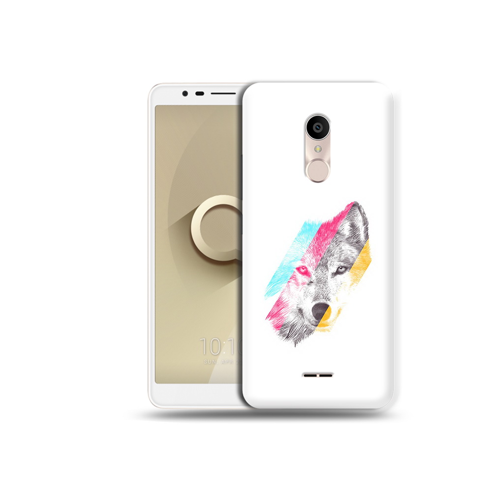 

Чехол MyPads Tocco для Alcatel 3C 5026D волк градиент, Прозрачный, Tocco