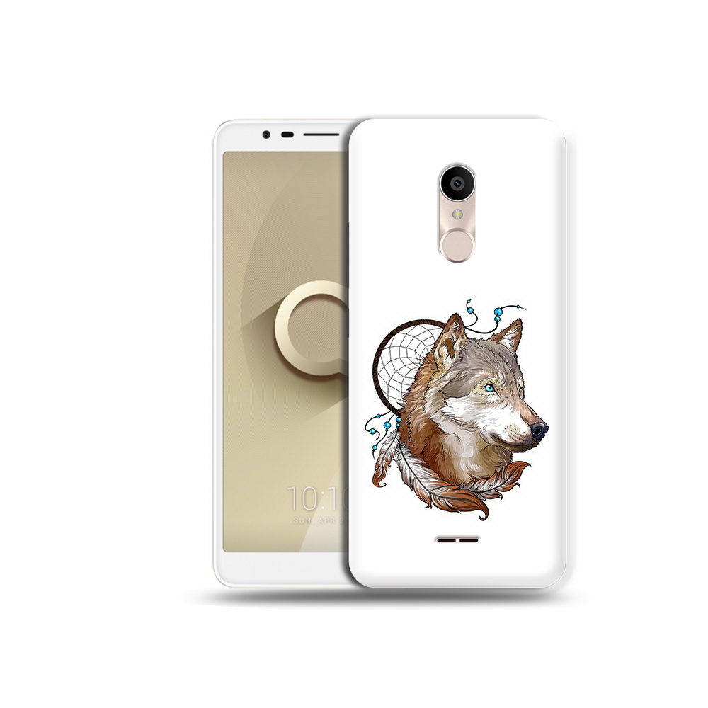

Чехол MyPads Tocco для Alcatel 3C 5026D волк и ловец снов, Прозрачный, Tocco