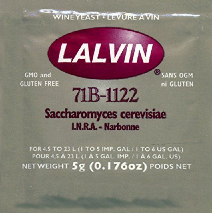 

Дрожжи винные LALVIN ICV 71В-1122 5 г
