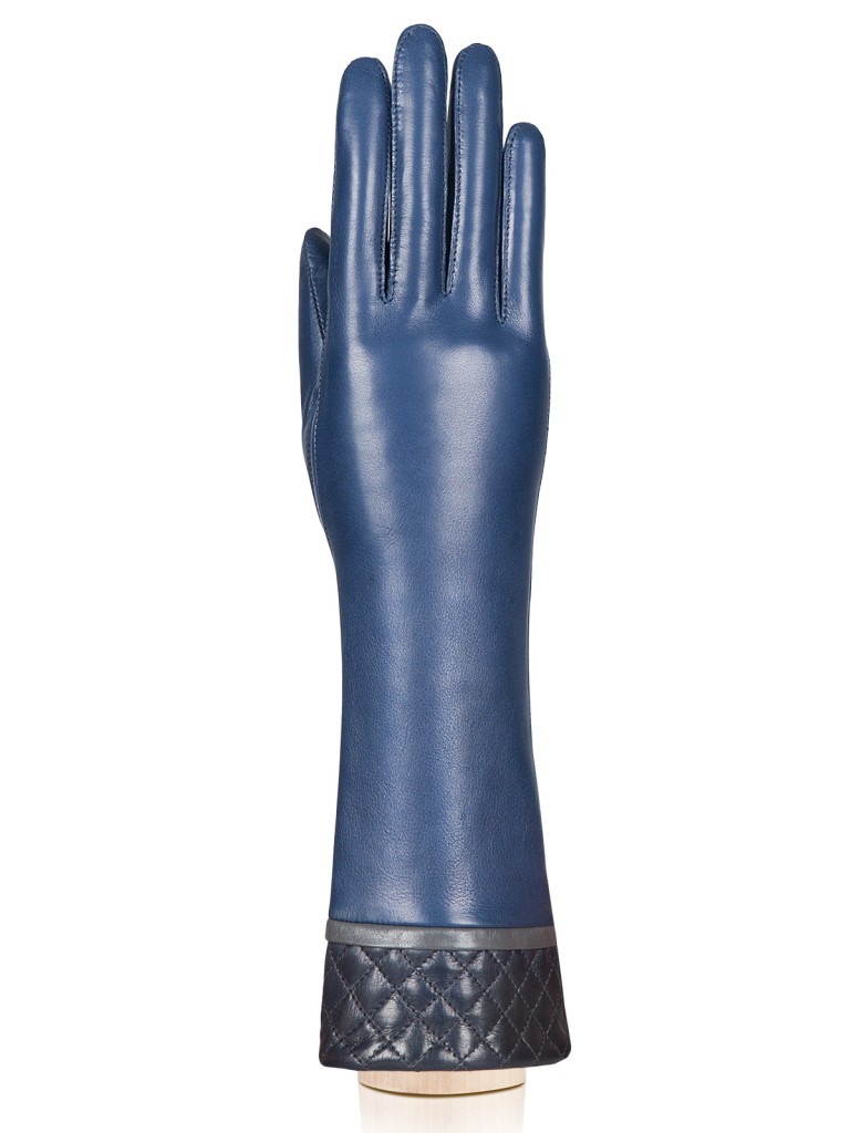 Перчатки женские Eleganzza HP91300 темно-синие/синие, р. 6.5